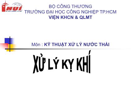 Bài thuyết trình Xử lý kỵ khí