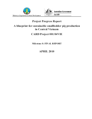 Báo cáo A blueprint for sustainable smallholder pig production in Central Vietnam - Final report