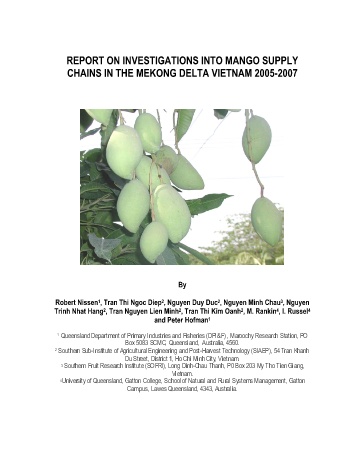 Báo cáo Report on investigations into mango supply chains in the Mekong delta Vietnam 2005-2007