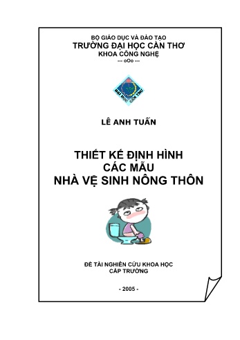 Đề tài Thiết kế định hình các mẫu nhà vệ sinh nông thôn