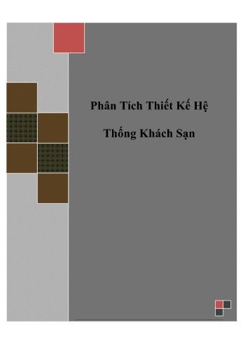 Đồ án Hệ thống khách sạn