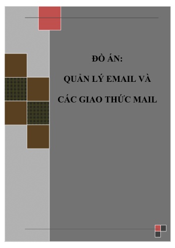 Đồ án Phân tích và thiết kế hệ thống Quản lý email và các giao thức mail