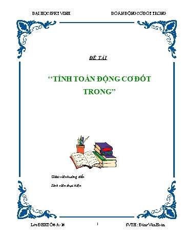 Đồ án Tính toán động cơ đốt trong