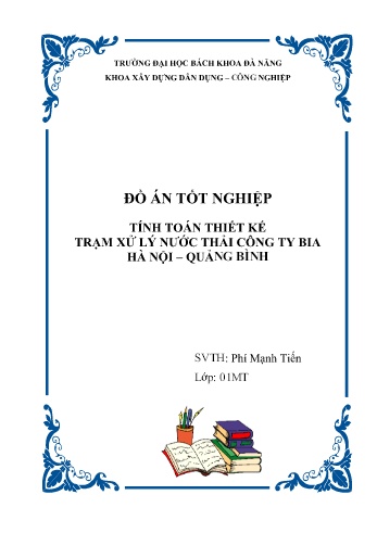 Đồ án Tính toán thiết kế trạm xử lý nước thải Công ty bia Hà Nội - Quảng Bình