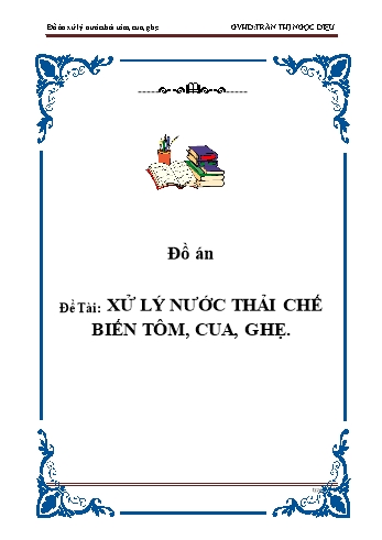 Đồ án Xử lý nước thải chế biến tôm, cua, ghẹ