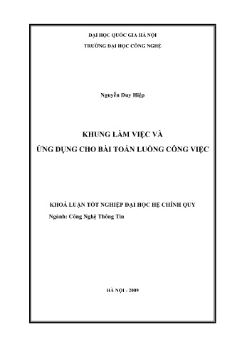 Khóa luận Khung làm việc và ứng dụng cho bài toán luồng công việc