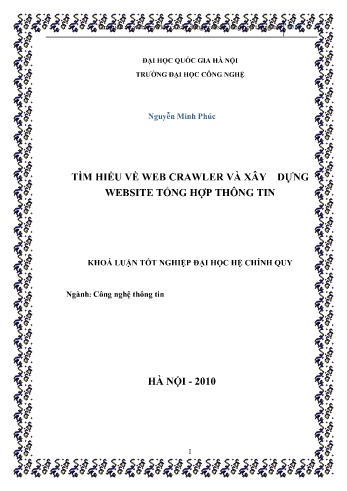Khóa luận Tìm hiểu về web crawler và xây dựng website tổng hợp thông tin
